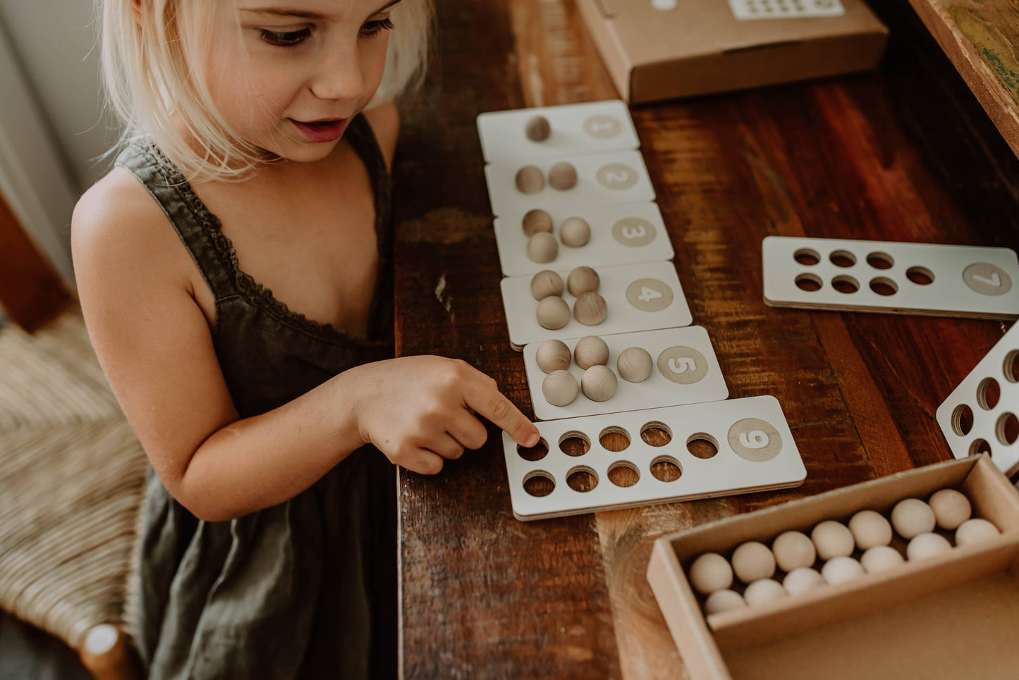 Montessori skaitīšanas spēle