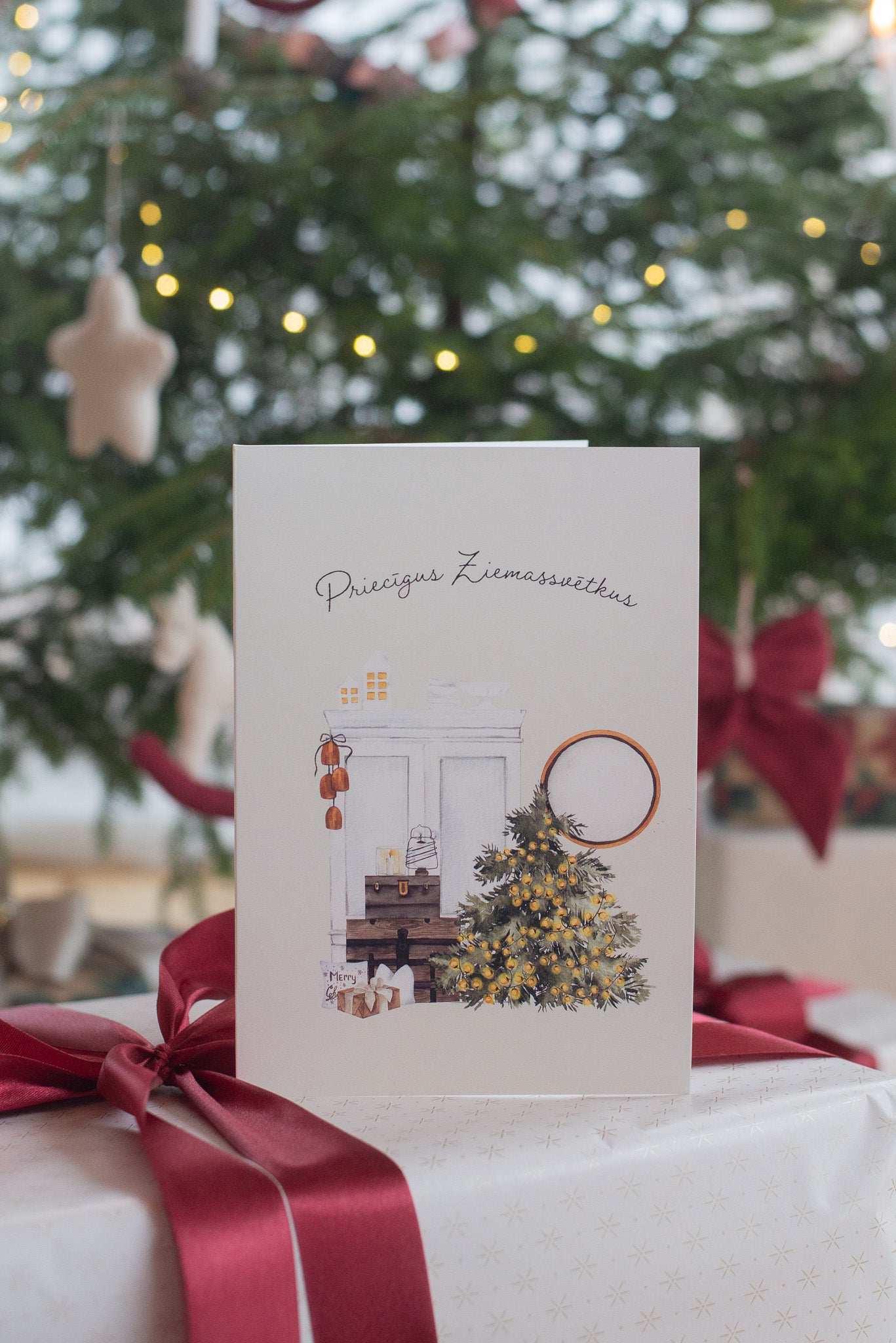 Kartīte Priecīgus Ziemassvētkus